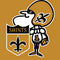 NFL New Orleans Saints Retro Logo Steam Deck Handheld Gaming Computer Skin